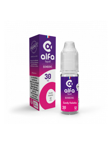 E-liquide Candy Violette en 10 ml de Alfaliquid
