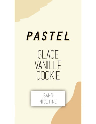 Glace Vanille Cookie 50ml - Pastel