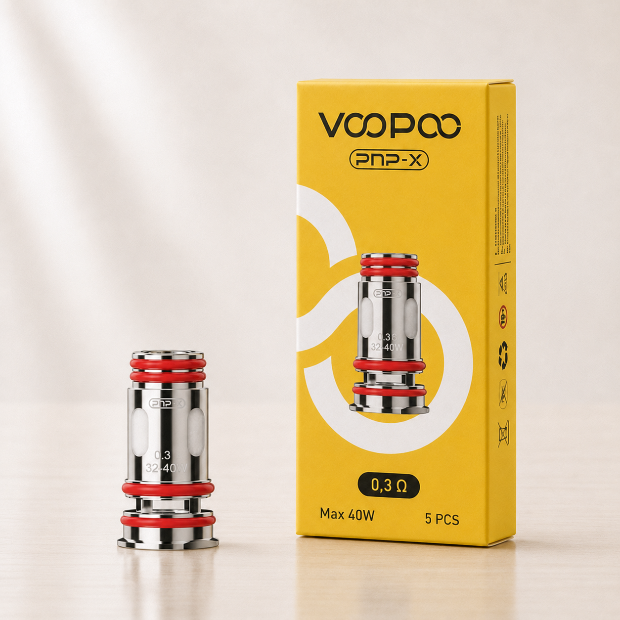 Résistances PnP X VOOPOO – boîte de 5