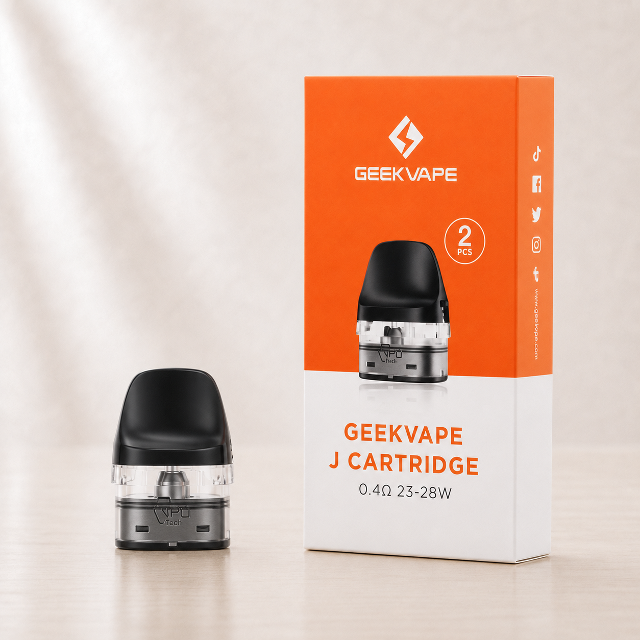 Cartouches J Geekvape – boîte de 2