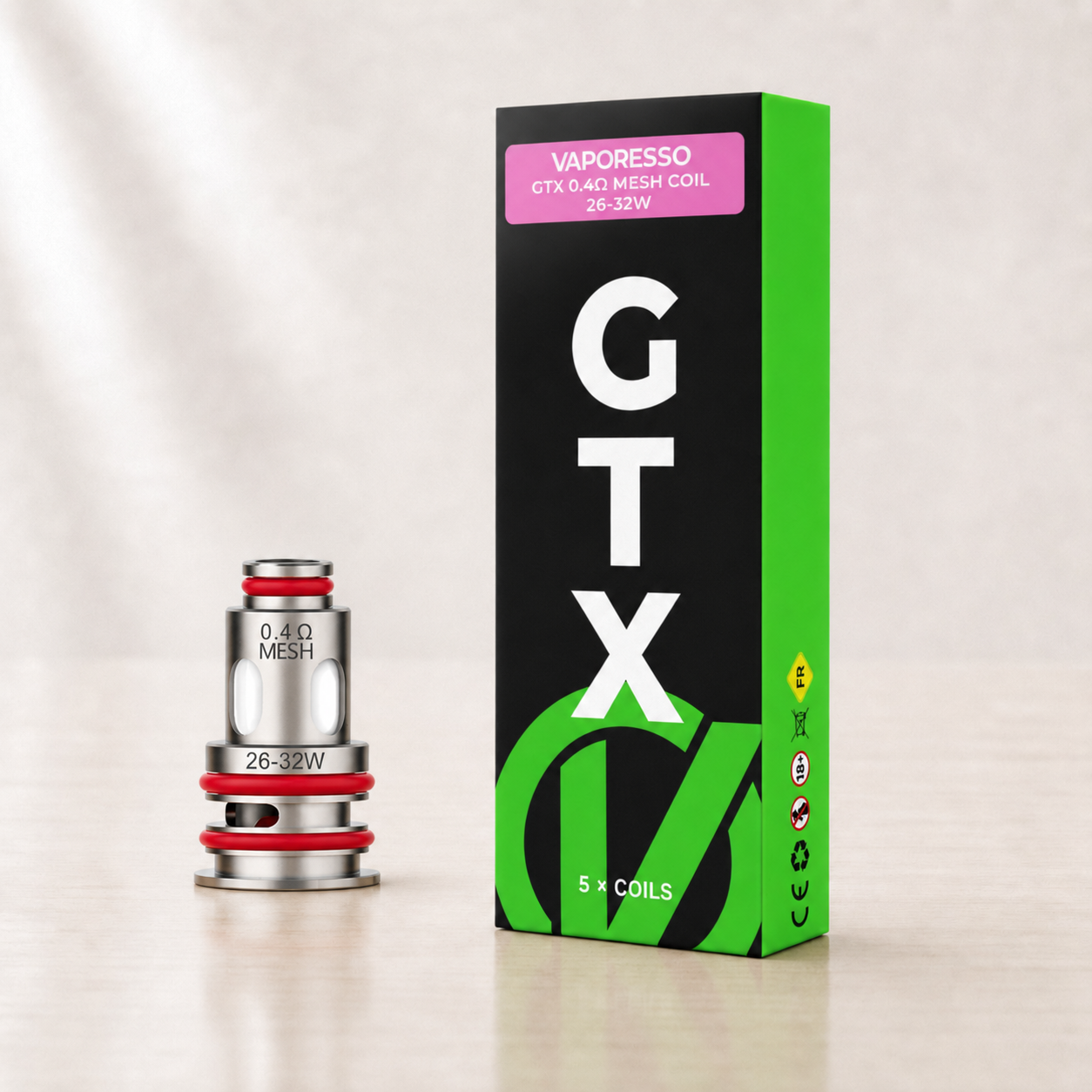 Résistances GTX Vaporesso – boîte de 5