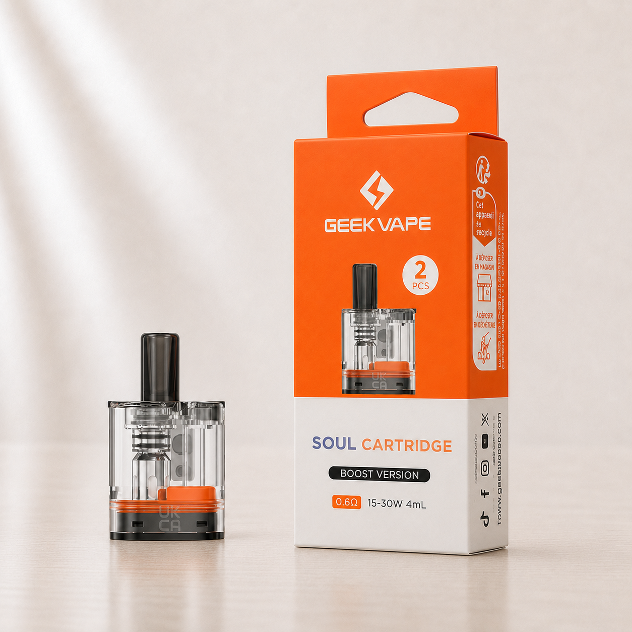 Cartouches Soul Geekvape – boîte de 2