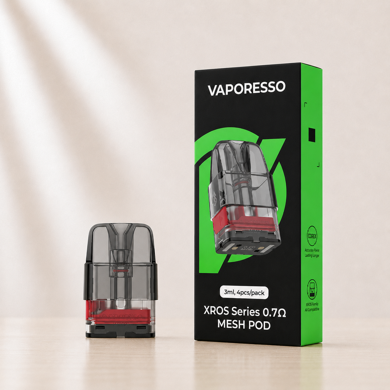 Cartouches XROS 3 ml Vaporesso – boîte de 4