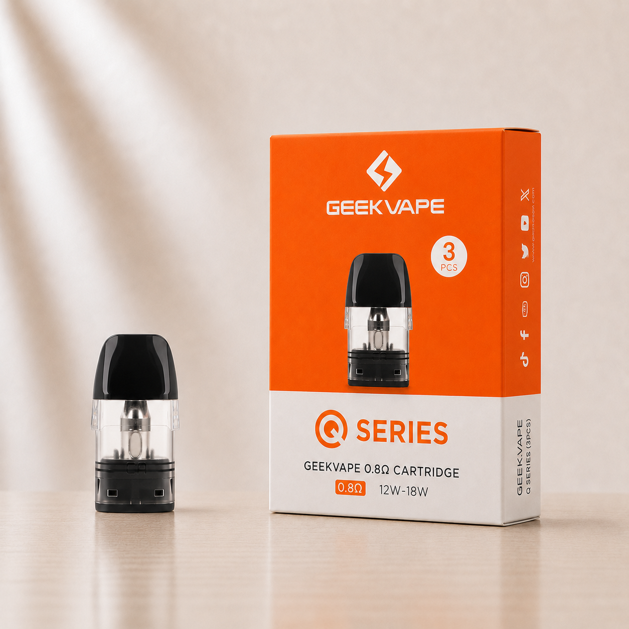 Cartouches Q Pod 2 ml Geekvape – boîte de 3