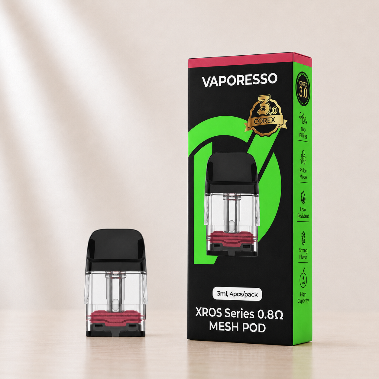 Cartouches XROS 3 ml Vaporesso – boîte de 4