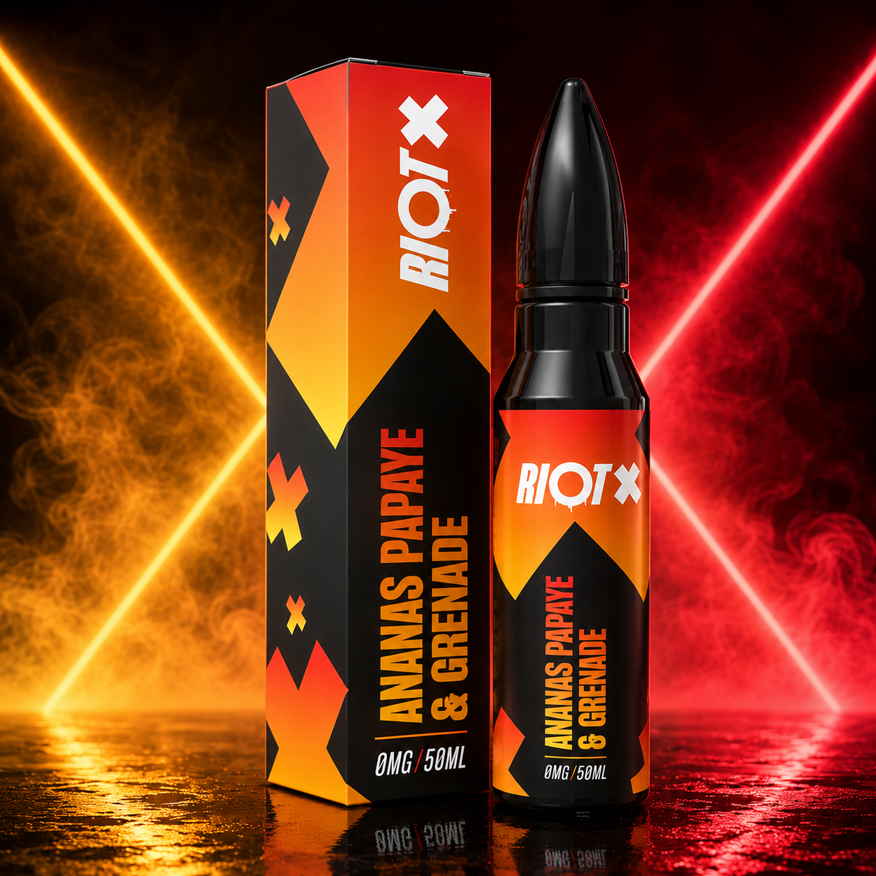 Ananas Papaye et Grenade 50 ml – e-liquide Riot