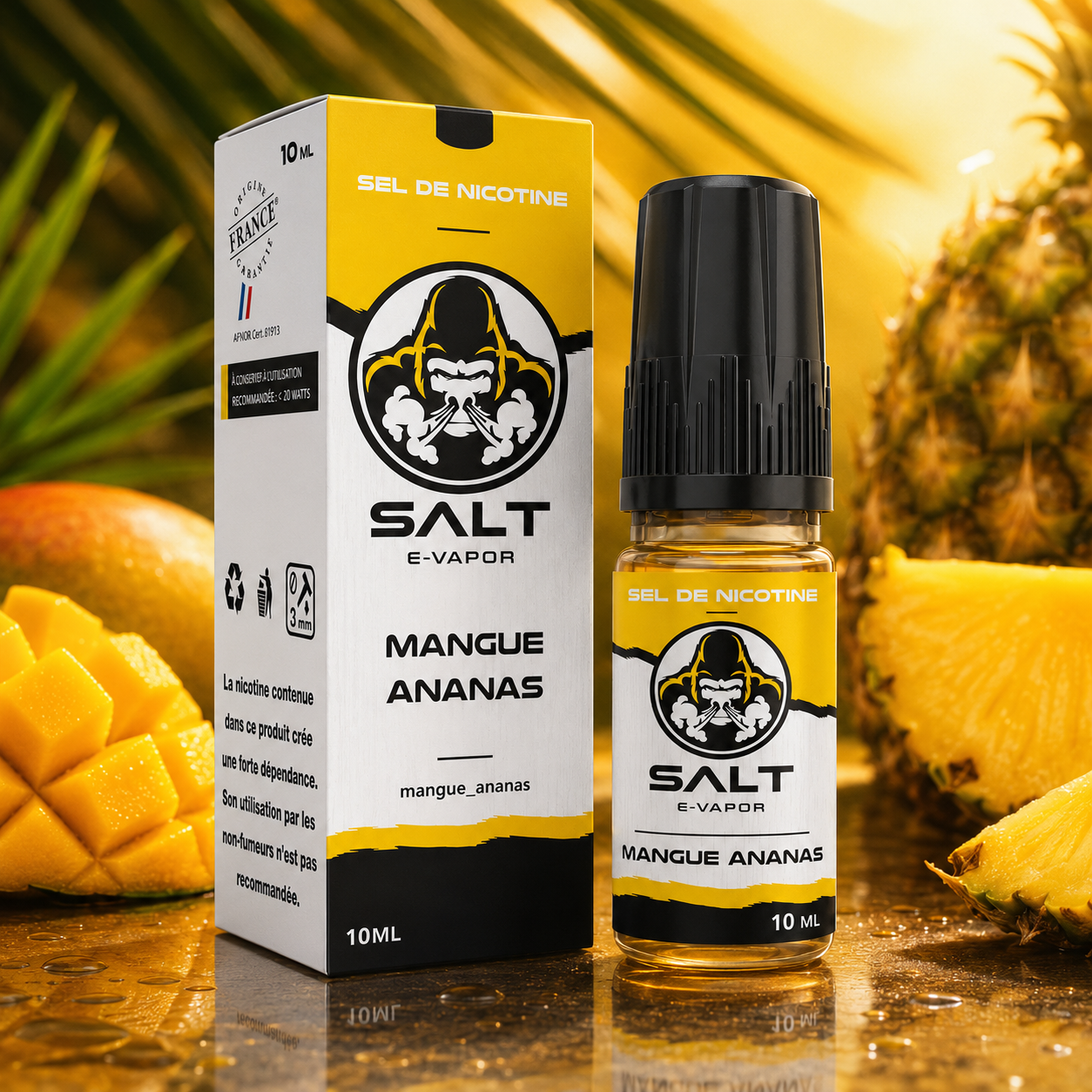 Mangue Ananas 10 ml – Salt E-Vapor
