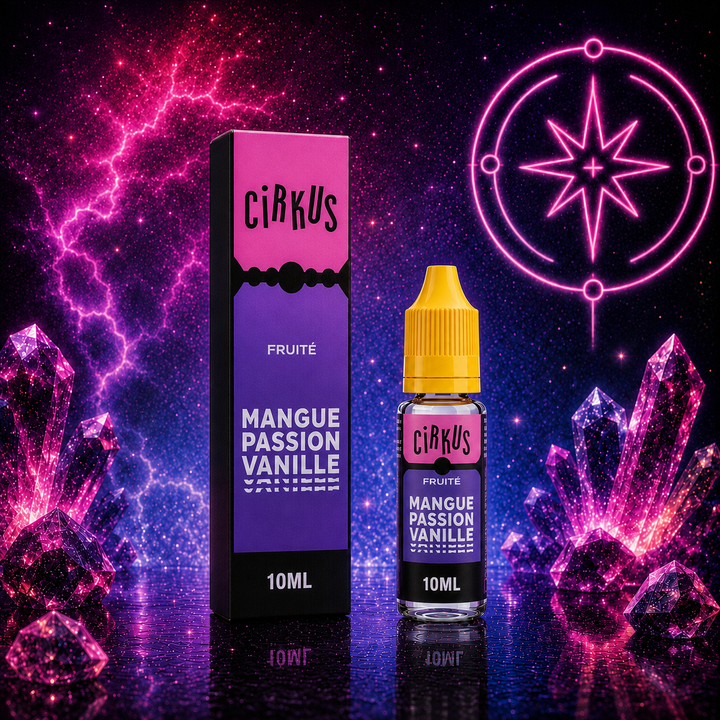 Mangue Passion Vanille 10 ml – e-liquide Cirkus