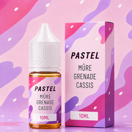 Mûre Grenade Cassis 10ml – Pastel