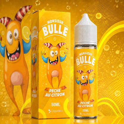 Pêche au Citron 50ml - Liquideo
