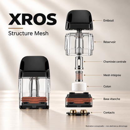 Cartouche XROS — structure Mesh