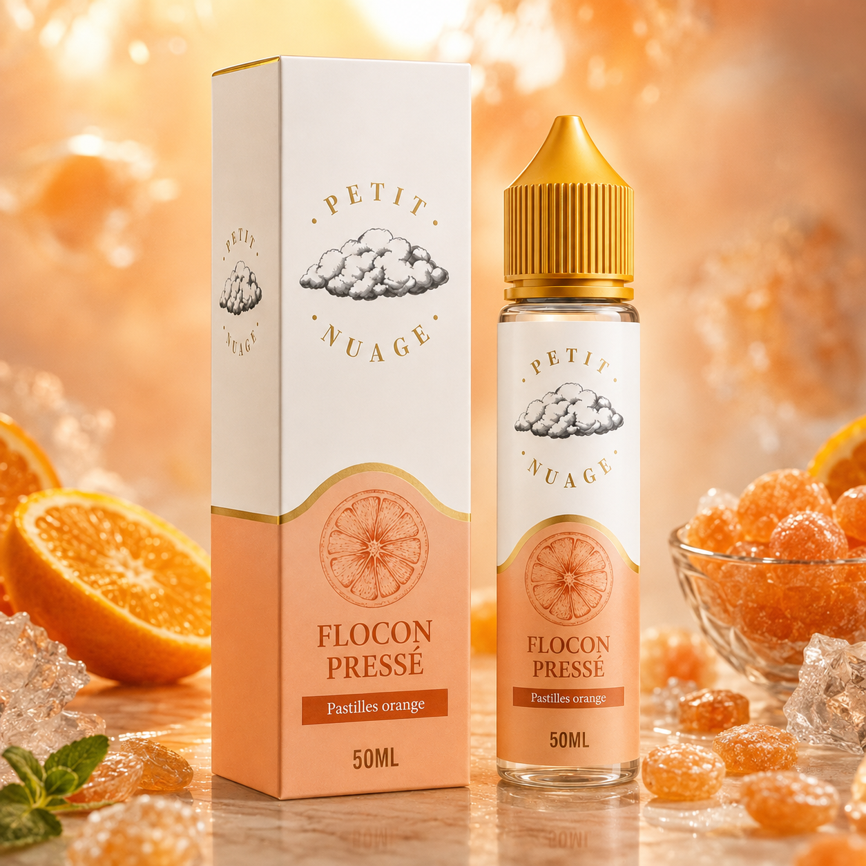Flocon Pressé 50 ml – e-liquide Petit Nuage