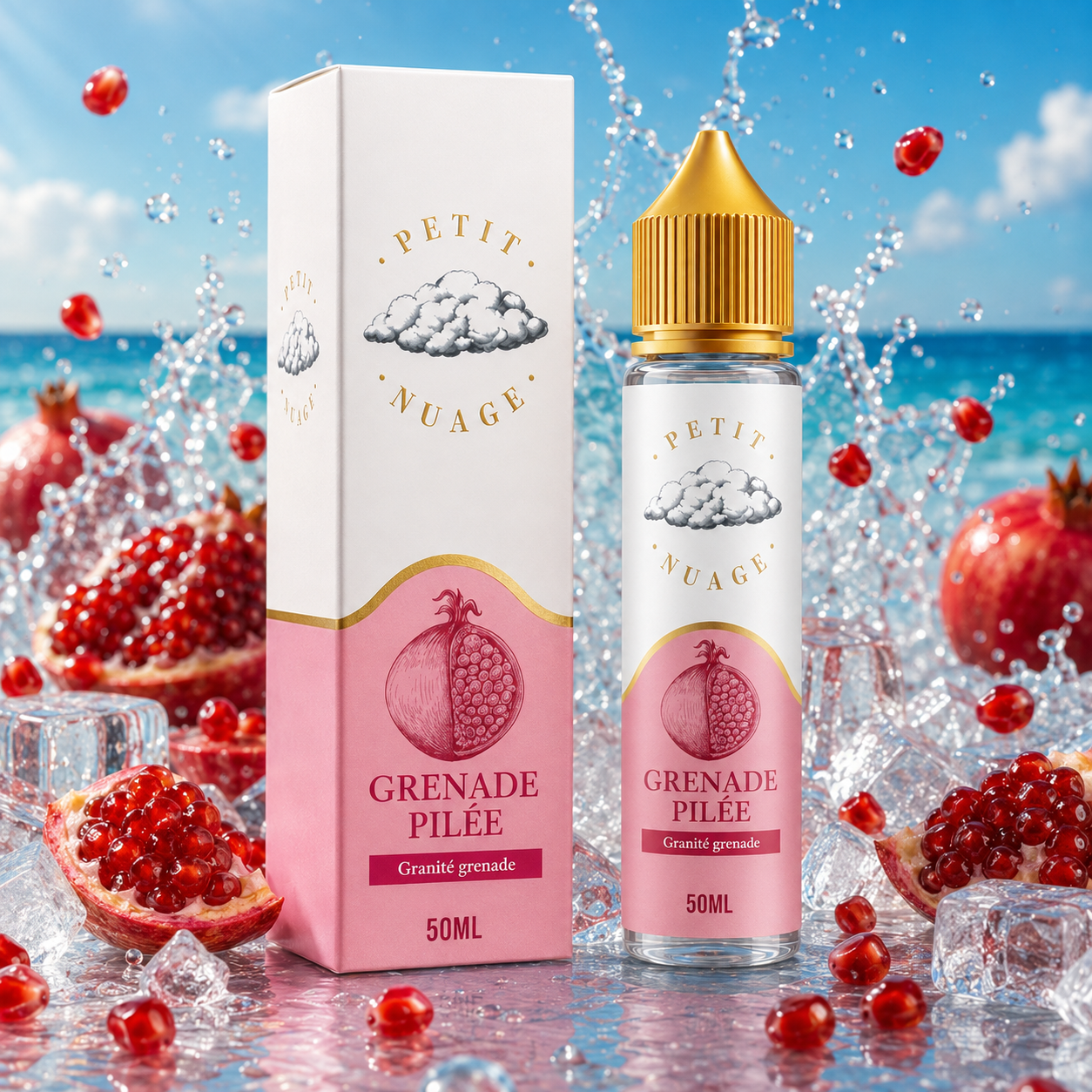 Grenade Pilée 50 ml – e-liquide Petit Nuage