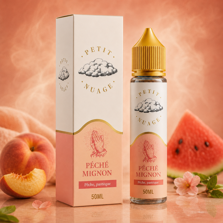 Pêche Mignon 50 ml – e-liquide Petit Nuage