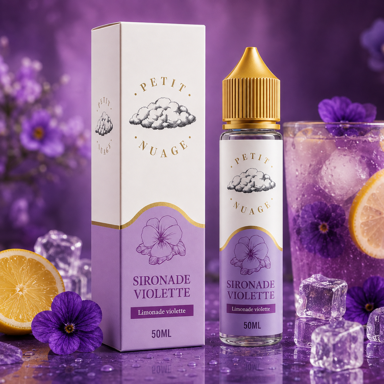 Sironade Violette 50 ml – e-liquide Petit Nuage