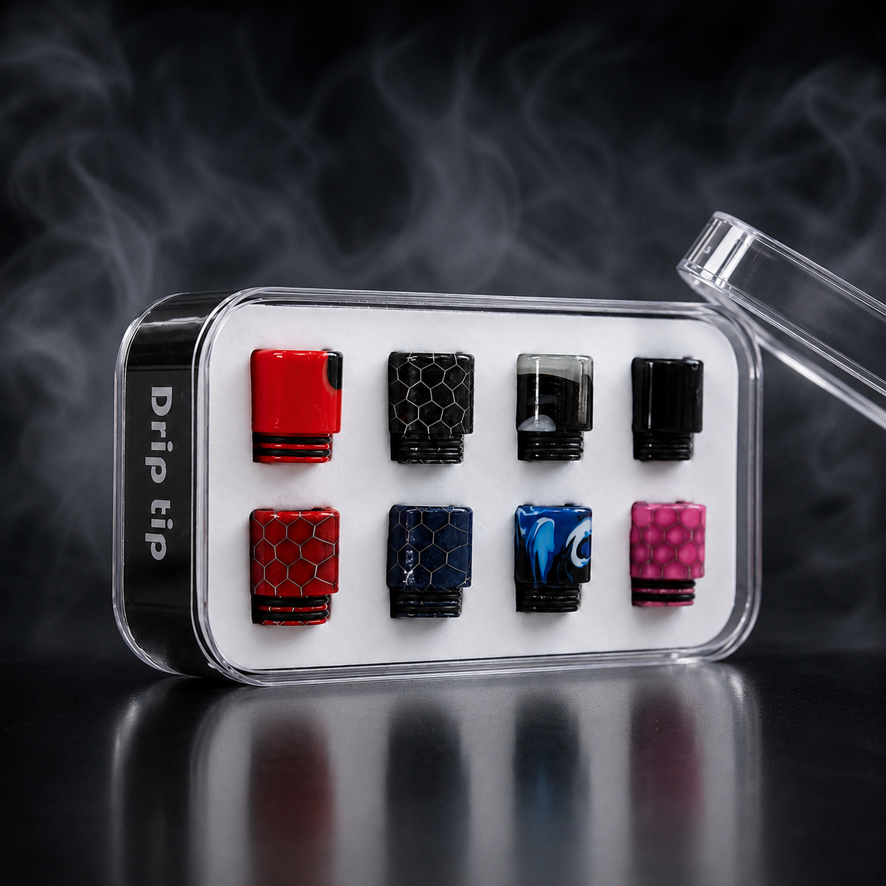 Kit de 8 Drip Tips 810 Résine