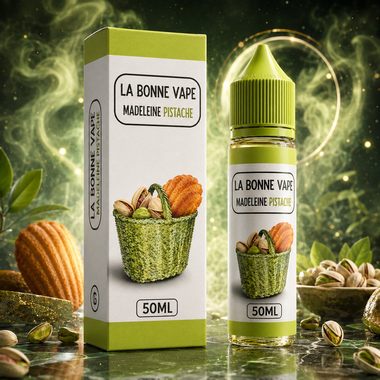 Madeleine Pistache 50 ml – La Bonne Vape