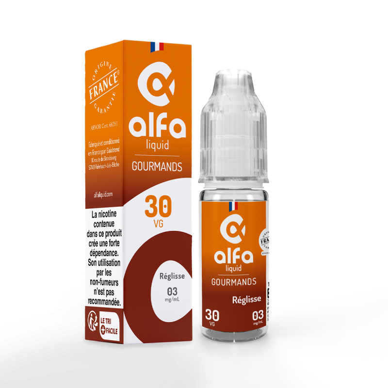 Réglisse 10ml – Alfaliquid